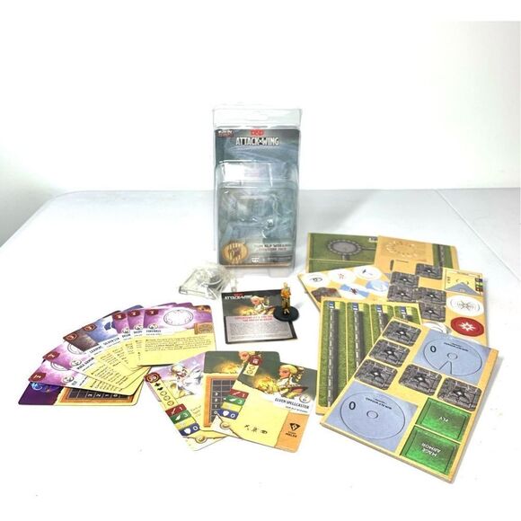 Dungeons & Dragons D&D Attack Wing Sun Elf Wizard Expansion Pack Wizkids - Picture 3 of 8